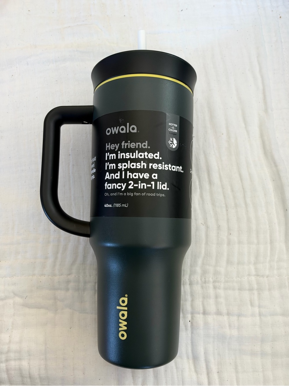 NWT Limited Edition Owala 40 oz. Stainless Steel Straw Tumbler